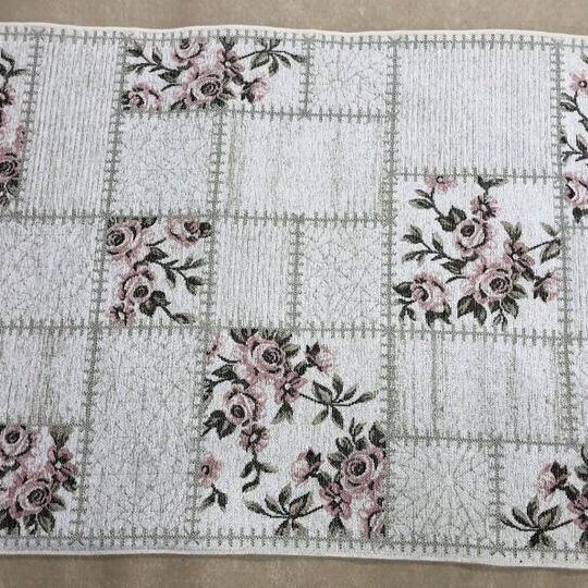 Безворсовый ковер Турция цветы